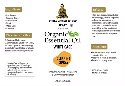 Whole armor of God clearing spray