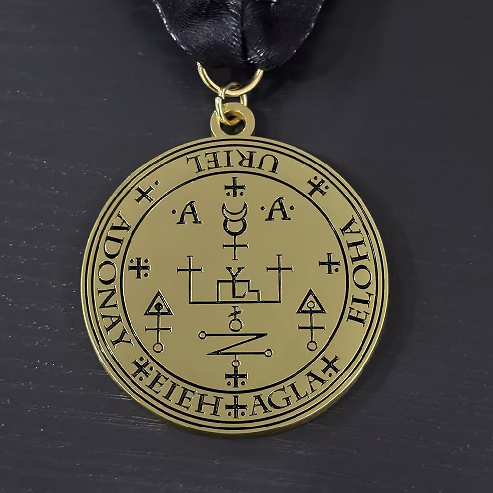The Uriel angel of light medallion