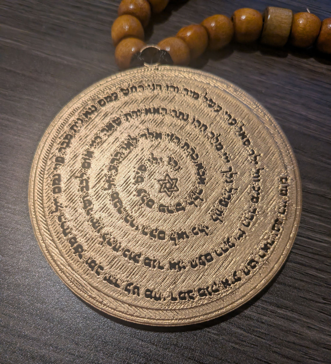The 72 letter name of God medallion