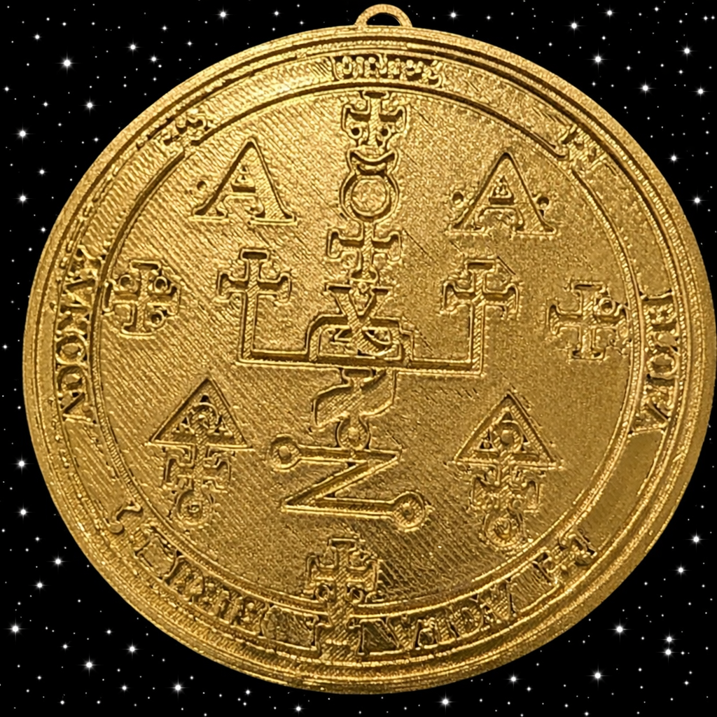 the Uriel medallion/ 3d iron printed version